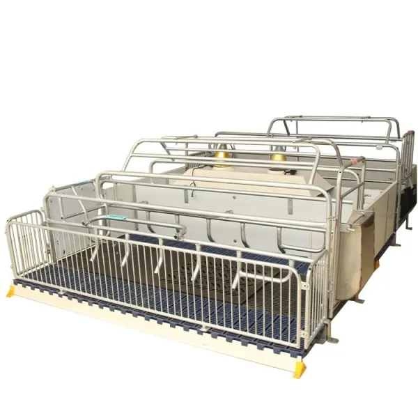 2023 Best Swine Farm Pig Cage Equipment Breeding Stalls Of Galvanized Sow Farrowing Crate