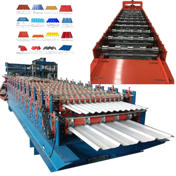 New Hot Sale Three Layer Roll Forming Machine Corrugated Zinc Roofing Sheet Metal Roof Making Machine Tile Making Machinery