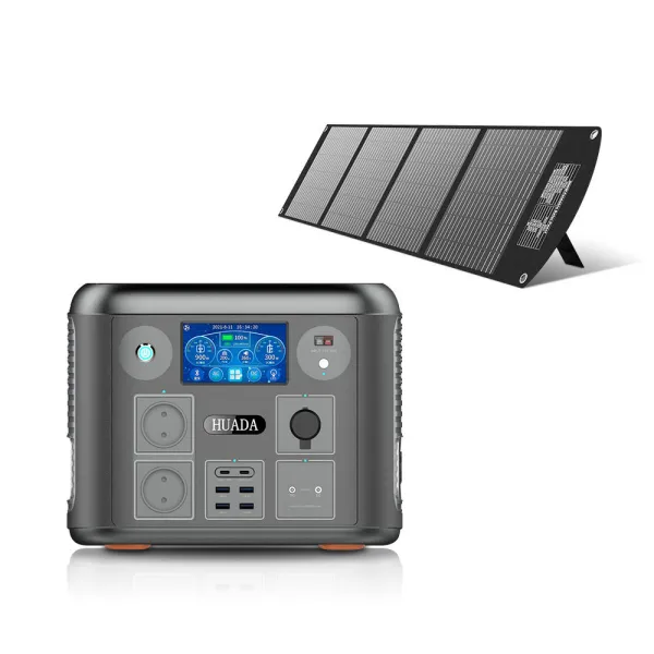 1280Wh 50000mAh AC Outlets Solar Generator Portable Power Station for Home Backup Outdoor Camping with Wireless Charging
