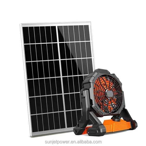SUNJET movable solar powered fan X30