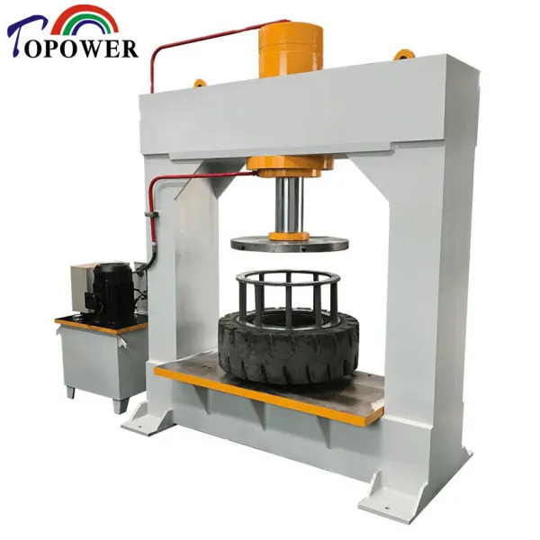 Forklift Solid Tyre changing Press Machine