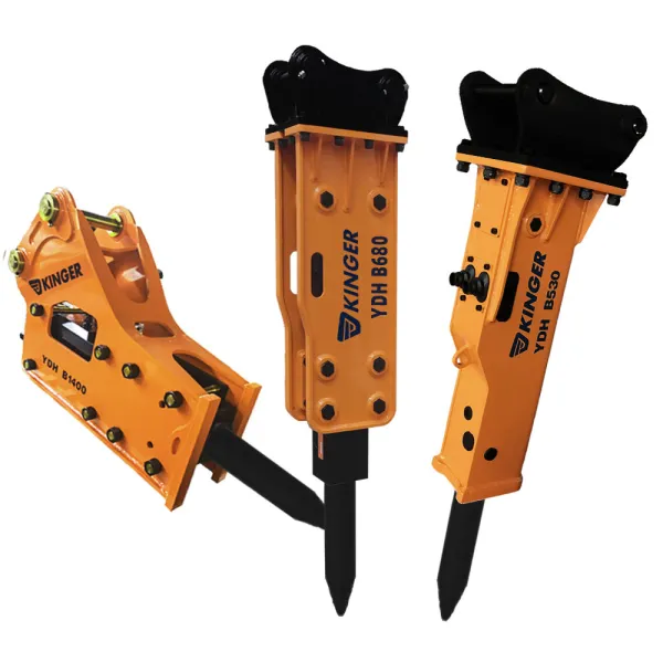 KINGER Wholesale Good Price Excavator Attachments Hydraulic Breaker Hydraulic Hammer For 30 Ton Excavator