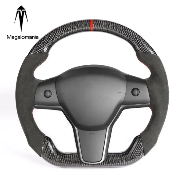 Full Leather Yok-e Steering Wheel  For Tesla Model-3 Y X S