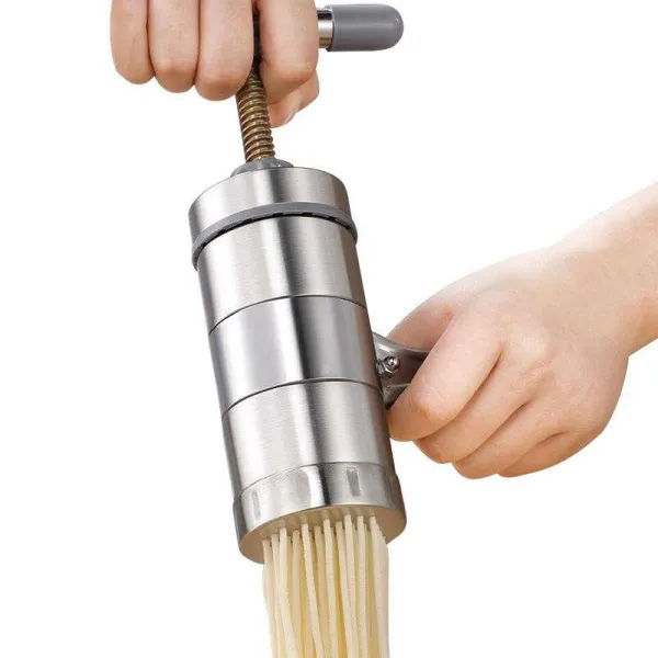 Manual Pasta Maker Machine Noodles Press Machine Stainless Steel Hand Crank Spaghetti Fettuccine Noodle Dough Press Machine