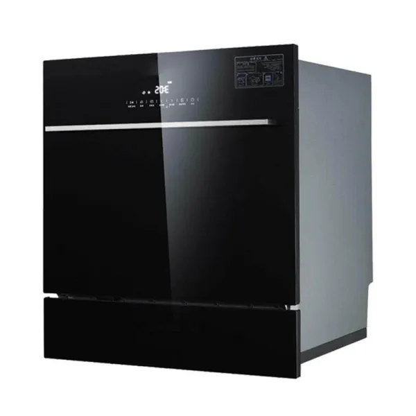 Black glass door embedded automatic dish washer (DWS-WQP8C)