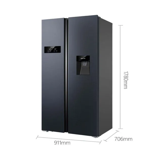 Double door frost-free household water bar refrigerator