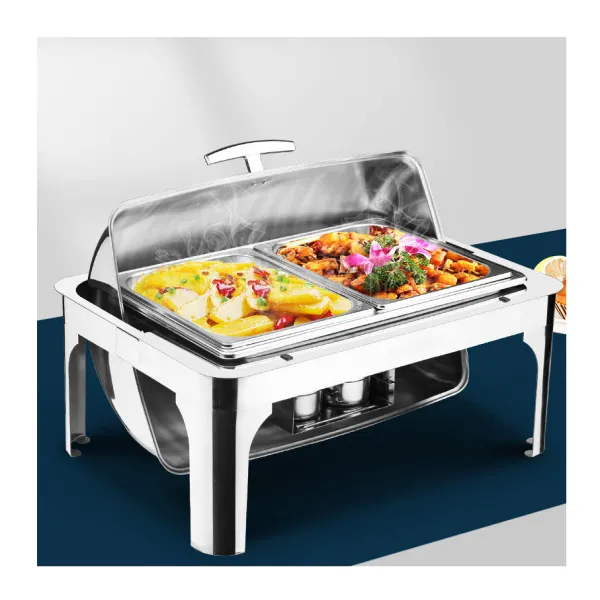 Restaurant  Luxury Catering Soup Pot Stainless Steel Buffet Food Warmer Hotel Chafing Dish
