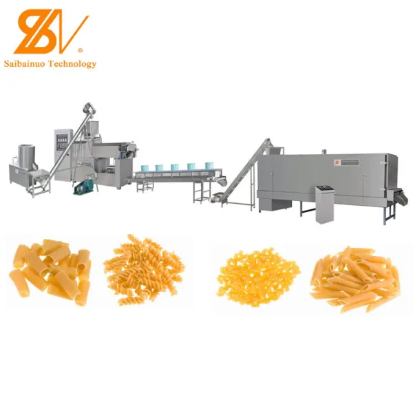 High Quality 2000KG 150-200kg hr Spaghetti Making Equipment Automatic Macaroni Pasta Maker Machine