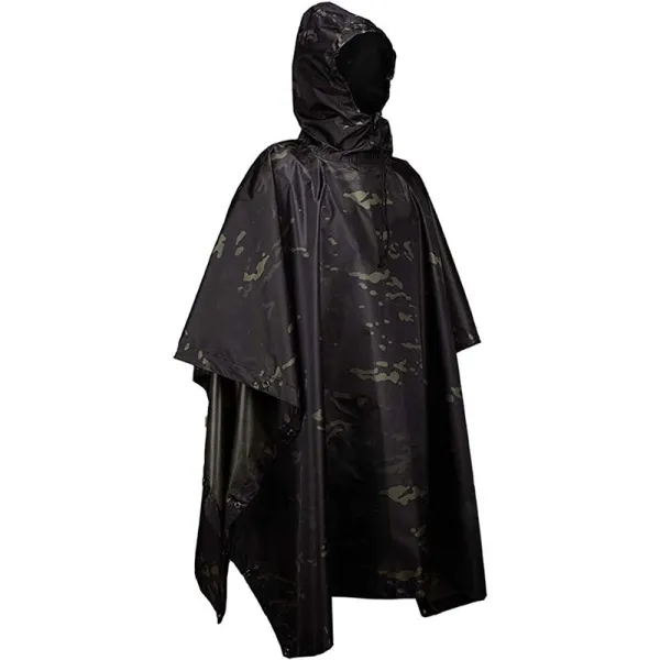 Waterproof Rainwears Tactical Pull On Closure Raincoat Combat Tactical Rain Tactical Camouflage Poncho
