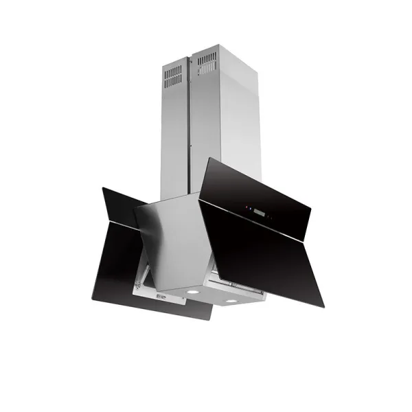 Wall Mounted Smart Chimney Extractor Smoke Exhaust Island Kitchen Range Touch Control Cooker Hood for Household and Hotel