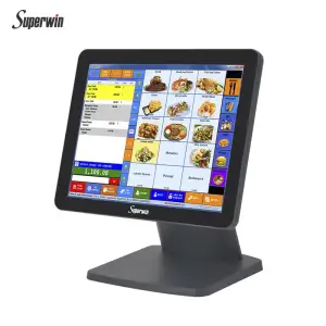 CY66 15inch Cash Register Touch Screen Restaurant Terminal Payment Machine All in One Point of Sale Windows POS System