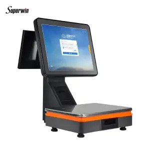 CY53B Single Screen  15.6 Inch AI Dual Touch Screen Electronic All in One Capacitive Pos System Weighing Scale for Shops