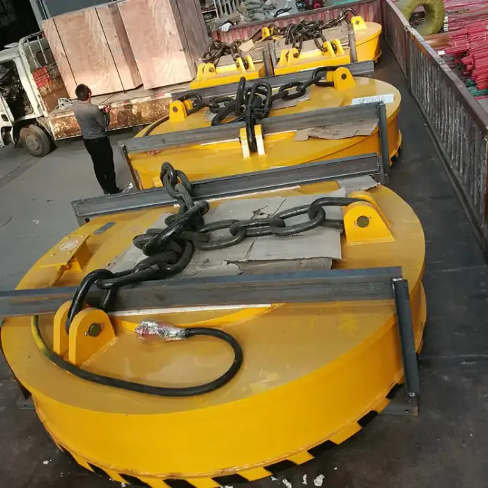 1000 kg Capacity Round Electric Lifting Magnet for Steel Scraps