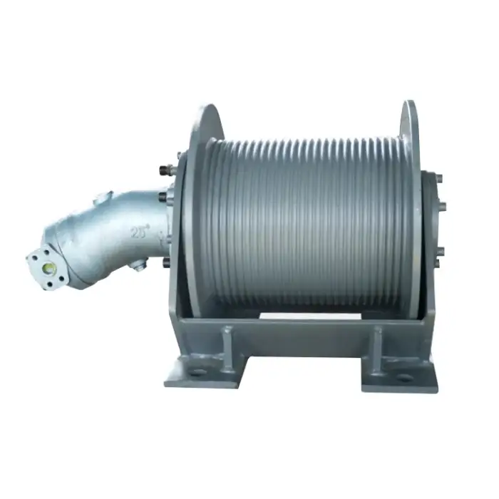 Single Drum Planetary Reducer 5 10 Ton Hydraulic Winch For Tractors Anchor Excavator Shrimp Boat Fishing Net