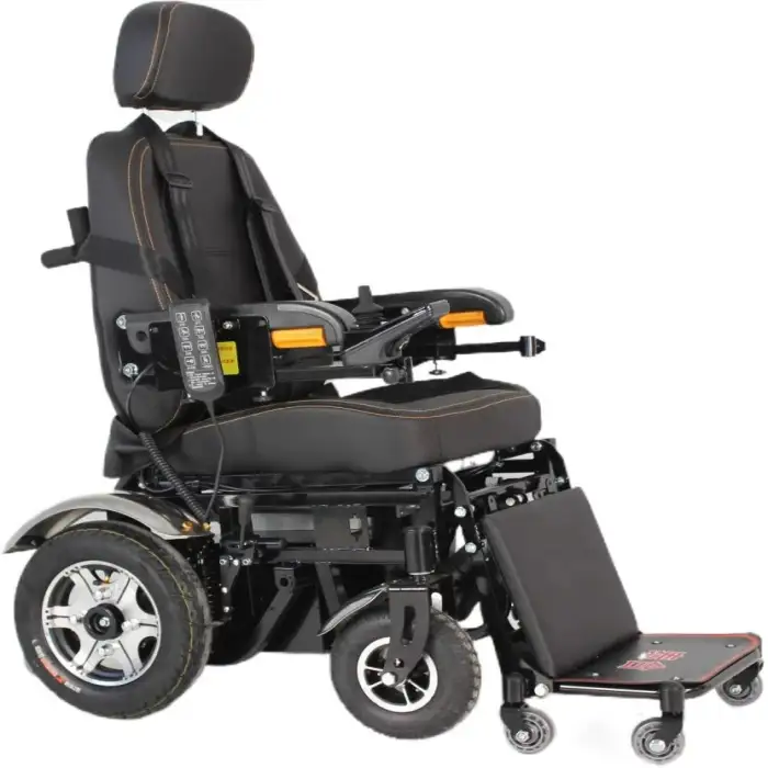 2024 Power Electric Four-Wheeled Wheelchair with Joystick Walker &amp; Rollator for Off-Road Use rehabilitation therapy