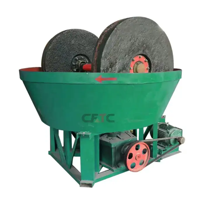 Wet pan mill Africa 1400 round mill grinding machine price quartz stone gold ore mill wet grind