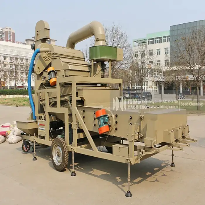 5XFZ Agricultural Grains Seeds Corn Bean Rice Sesame Combine Screening Cleaning Sorting Machine