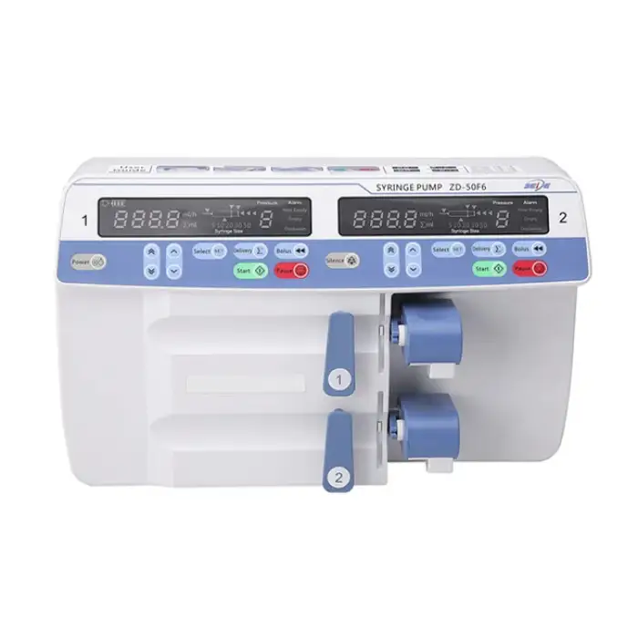 Hospital Equipment -- Dual Channel Medical Electric Injection Syringe Pump