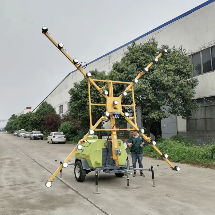 Outdoor Decoration Light Mobile Lighting Tower signal trailer