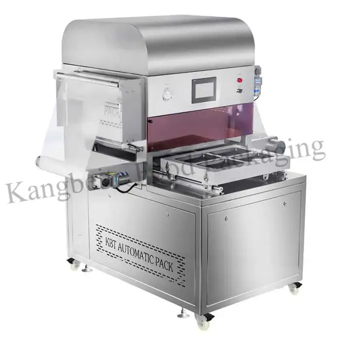 Automatic Electric Meat Pie Body Vacuum Packing Machine New Condition Restaurant Manufacturing Plant Plastic Includes Pump Motor