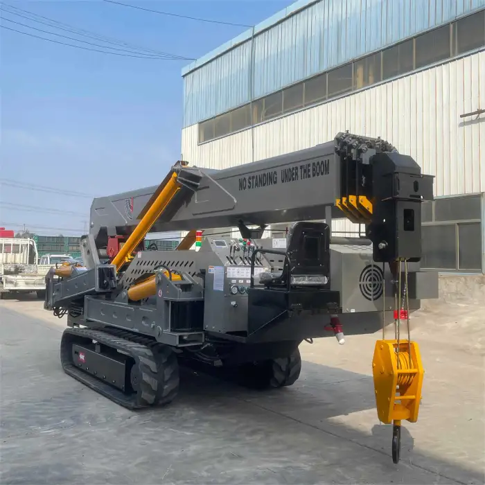 12 ton mobile mini crawler crane strongest lift boom 22m crane spider 8 ton other building cranes CE EPA ISO approved