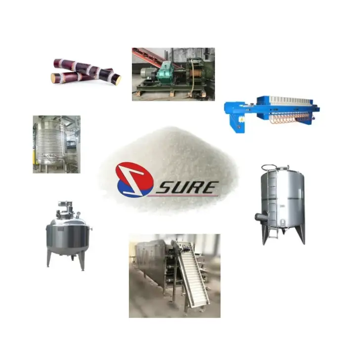 Factory Sugarcane White Sugar Processing Machine For Sugar Making Processing Machine  With Good After-Sale Service