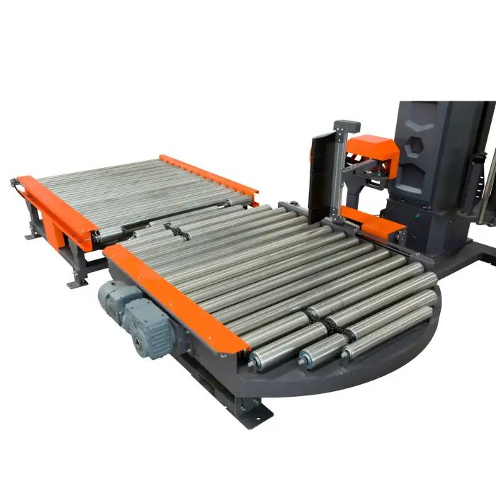 Fully Automatic Online Conveyor Pallet Wrapping Machine with Conveyor Pallet Stretch Wrapping Machine