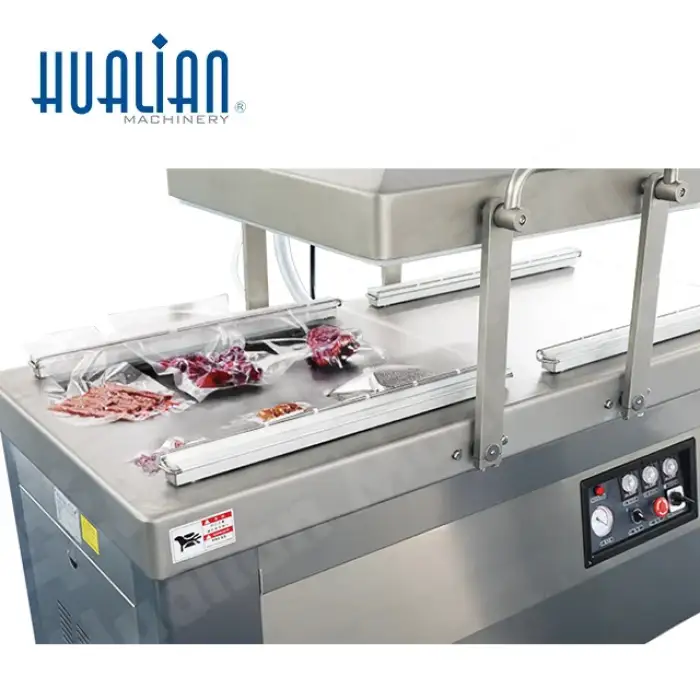 HVC-610S, 2B Double Chamber Vacuum Sealer Sealing Packing Packaging Machine For Meat Food