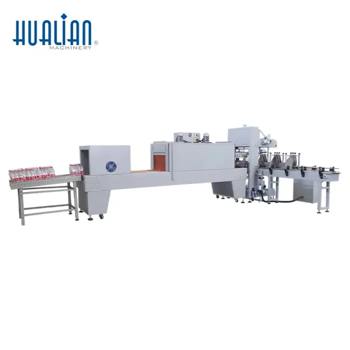 Automatic Stretch Sleeve Shrink Heat Tunnel Wrap Wrapping Packaging Machine For Water Bottles