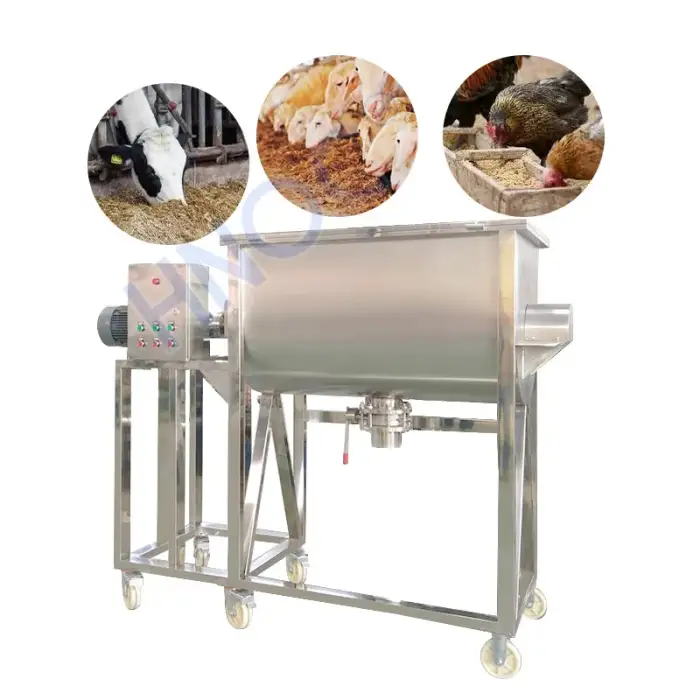 250kg Batch Poultry Feed 1 Ton Horizontal Animal Cattle Feed Mixer