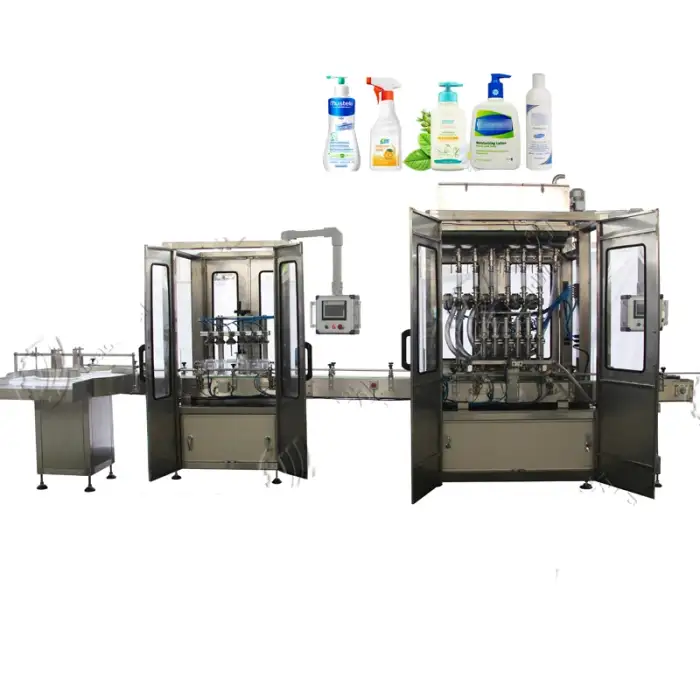 1000bph Liquid Detergent Filling Machine Personalized Design for Beverage 500ml with Glass Packaging