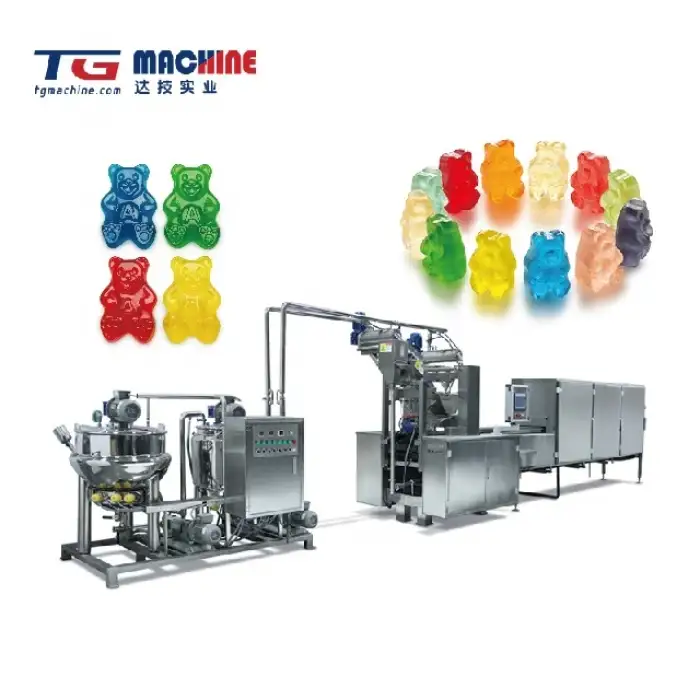 Full automatic jelly and gummy candy making machine