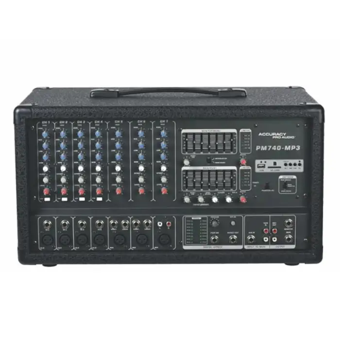 Professional Power Audio Video Mixer PM740A-MP3N