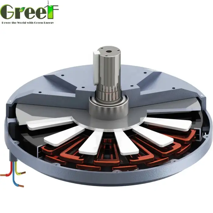 3KW Axial flux permanent magnet generator low rpm for Vertical axis wind turbine