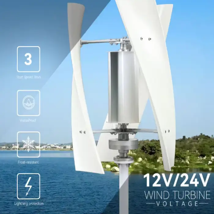 Low Start Wind Speed Smart Power Generator Windmill Vertical Axis Maglev Wind Turbine 1000W 2000W 3kw 4kw With MPPT Controller