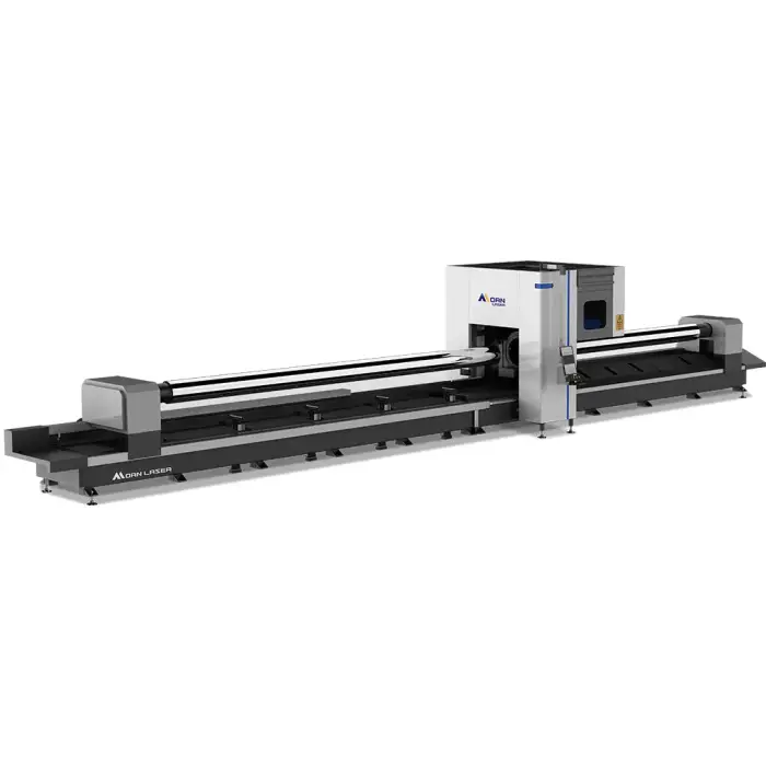 8000w fiber laser cutting machine 3 chucks aluminium square tube
