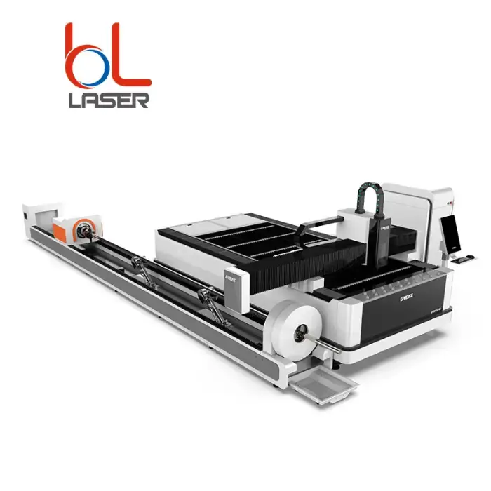 Two functions laser cutting machine for sheet and tube with Raycus laser source