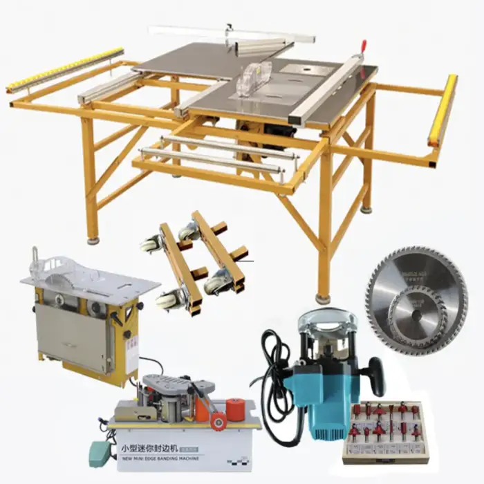 Band Multifunction Power For Woodworking Precision Wood Cutting Sliding Table