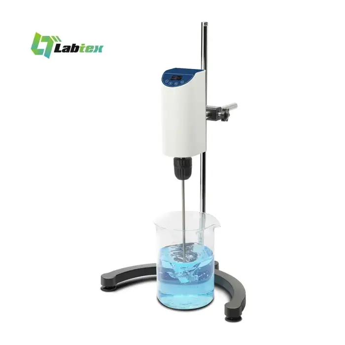 LABTEX 10L 200-2500rpm OLED Digital Overhead Stirrer Stirrermixer for Laboratory Factory Cosmetics