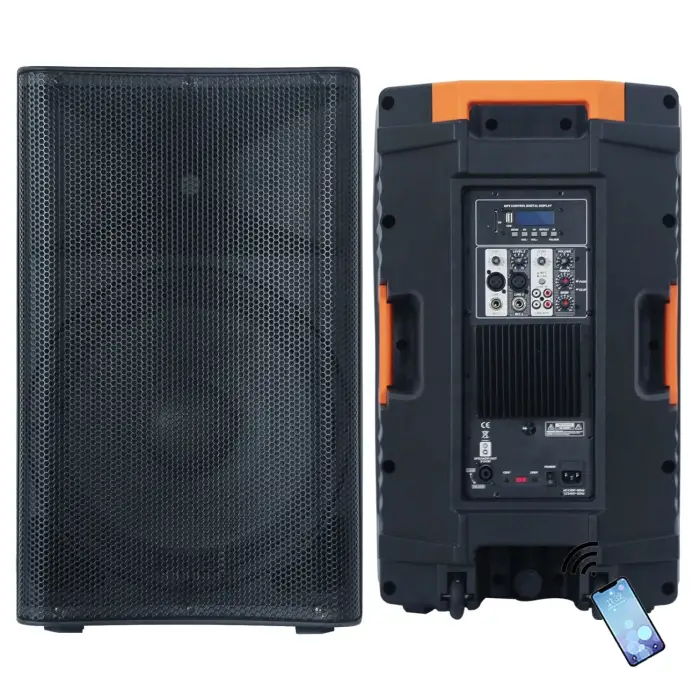 1800W 15" woofer Professional audio powered PA speaker system sound box DJ equipment outdoor party speakers  Bocina Parlante