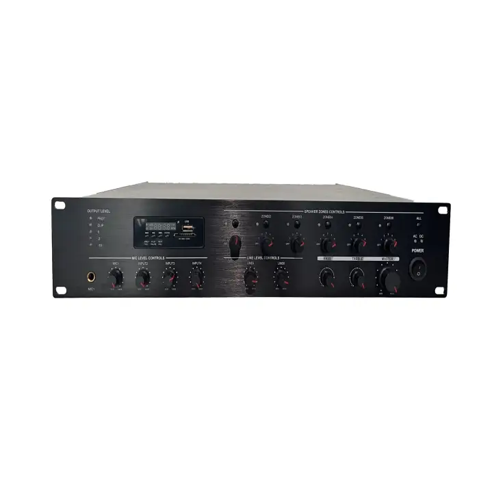 6 Zone 500W 100vMixer sound Amplifier With FM SD Bluetooth
