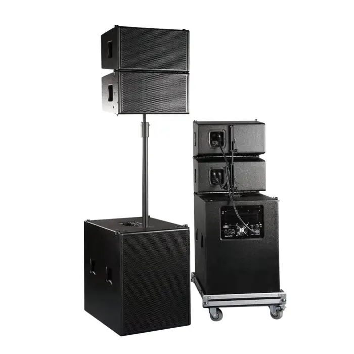 Single 10 inch line array sound system - Active and passive, indoor outdoor show