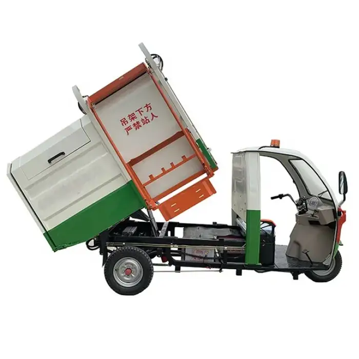 Seated trash Equipment New energy rechargeable garbage collection transfer vehicle