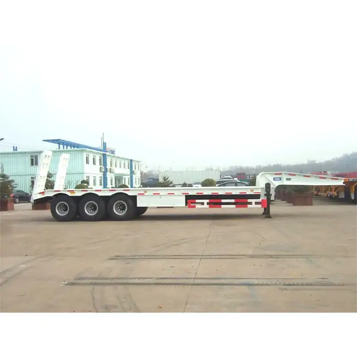 CNCMC semi-trailer 60 ton flatbed glow bed semi trailer