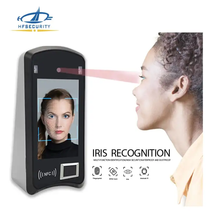 HF-X05 Biometric Face Recognition Attendance System Biometric Access Control IRIS NFC Phone