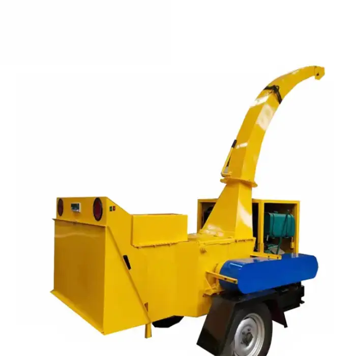 mobile tree branch shredder household garden wood chipper machine