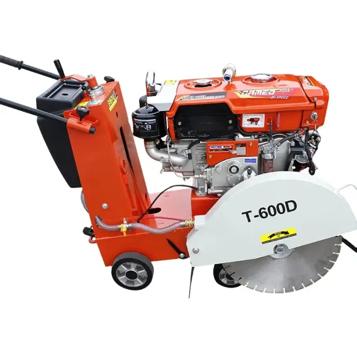 T-600D Blade 600mm 24 inch 22cm Concrete cutter concrete saw road cutting machine with water-cooled diesel engine