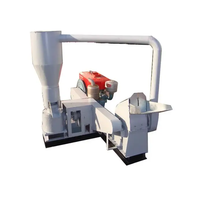 OEM Diesel Combined Wood Pellet Press Making Machine With Hammer Mill 100-150kg per hr