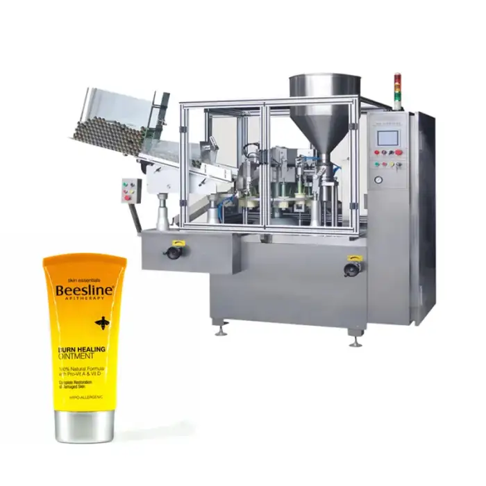ointment cosmetic tube sealing machine aluminum tube filling sealing folding crimping machine