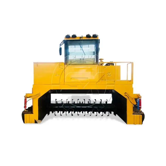 6-10m or min chicken manure fermentation compost turner machine